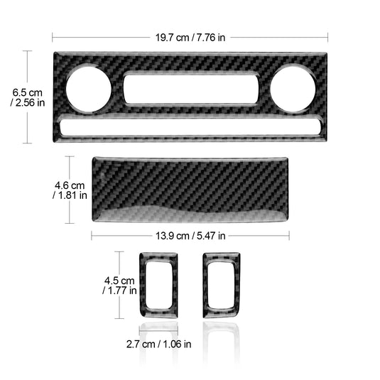 Chevrolet Corvette C6 (2005-2007) Carbon Fiber Air Conditioning Control Panel Trim - FSPE