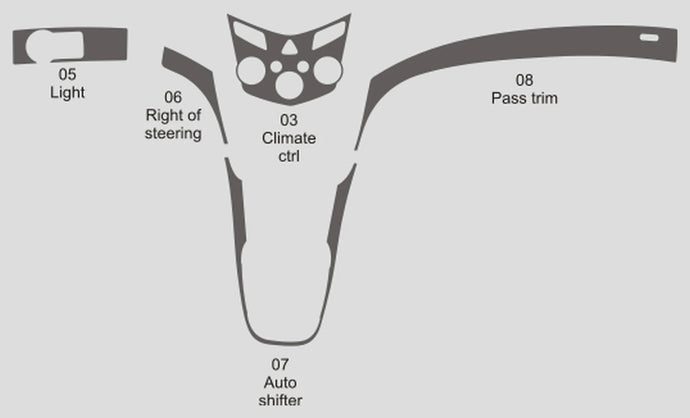 Chevrolet Sonic Hatchback (2012-2016) Carbon Fiber Full Set Trims - FSPE