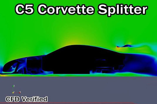 Corvette C5 Rocket Nose Splitter + Mounts (1997-2004) - FSPE