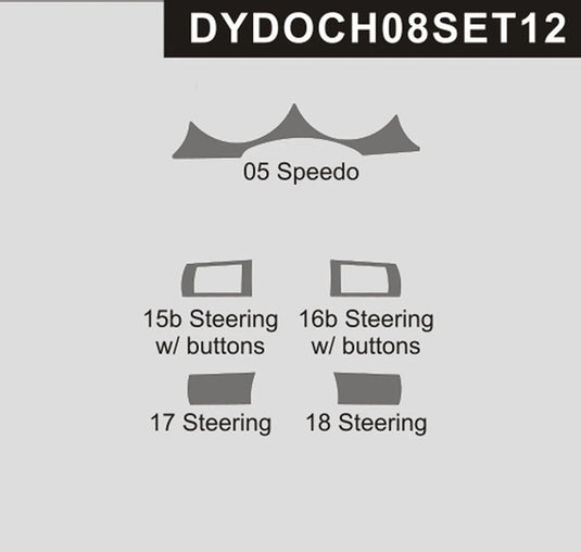 Dodge Challenger (2008-2010) Carbon Fiber Speedometer & Steering Wheel Trims - FSPE