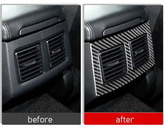 Dodge Challenger (2008-2014) Carbon Fiber Rear Center Air Outlet Overlay Trim Kit - FSPE
