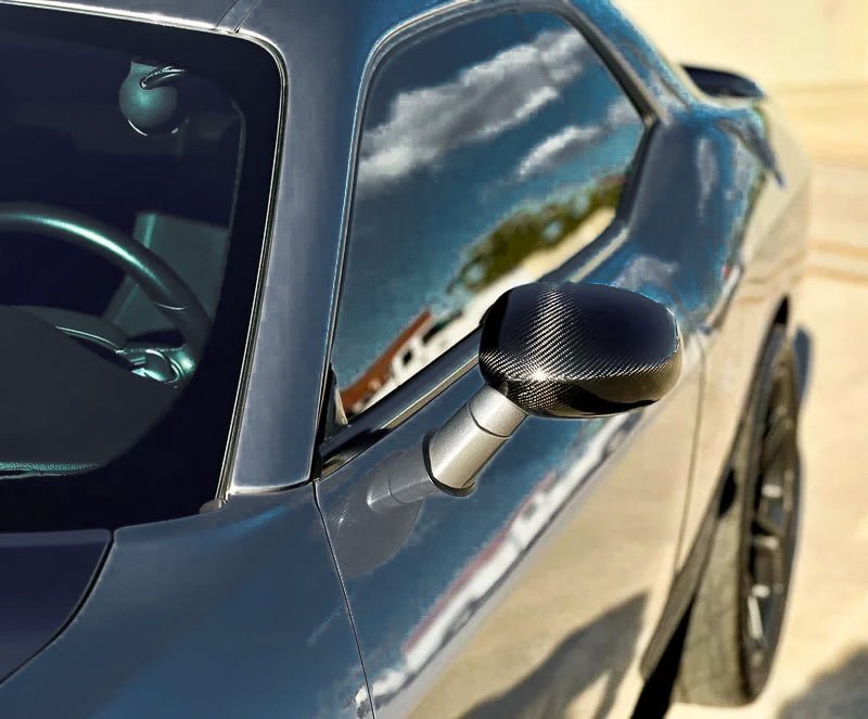 Load image into Gallery viewer, Dodge Challenger (2015-2021) Carbon Fiber Mirror Covers (pair) - FSPE
