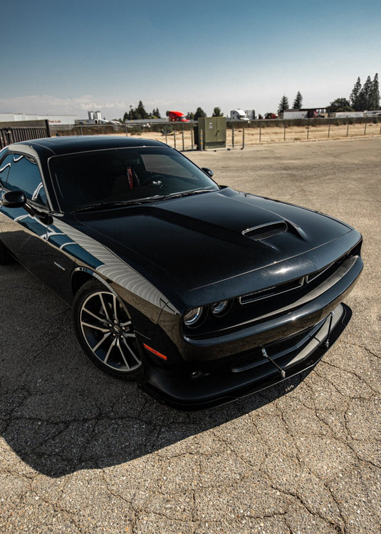 Dodge Challenger (2015-2021) GT, R/T, Scat Pack Front Splitter Aluminum Front Splitter V1 - FSPE