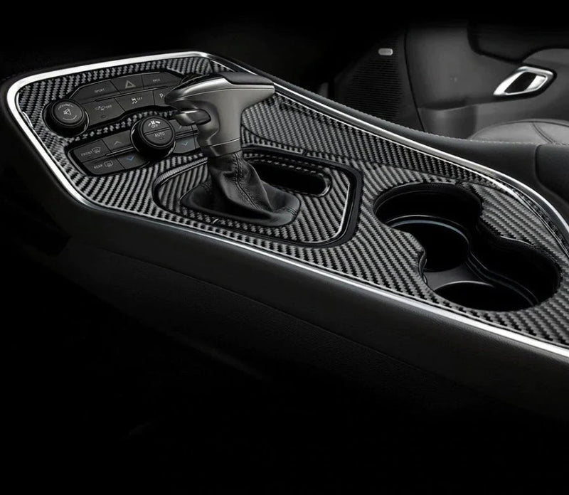 Load image into Gallery viewer, Dodge Challenger (2015-2022) Carbon Fiber Full Center Console Trim Kit - FSPE
