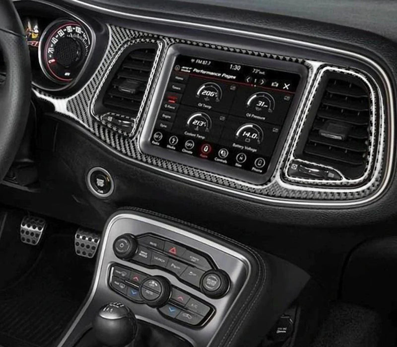 Load image into Gallery viewer, Dodge Challenger (2015-2022) Carbon Fiber Full Dash Overlay Trim Kit - FSPE

