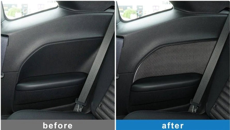 Load image into Gallery viewer, Dodge Challenger (2015-2022) Carbon Fiber Rear Seat Armrest Panel Trim - FSPE
