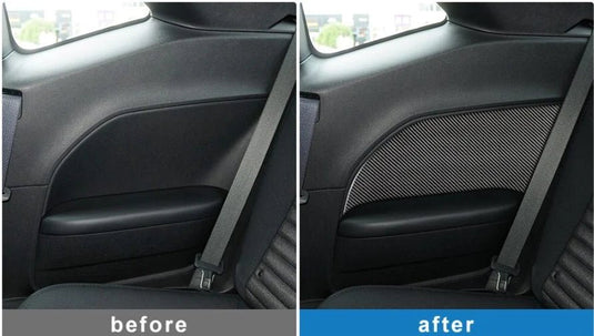 Dodge Challenger (2015-2022) Carbon Fiber Rear Seat Armrest Panel Trim - FSPE