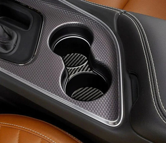 Dodge Challenger (2015-2023) Carbon Fiber Coaster Cover - FSPE
