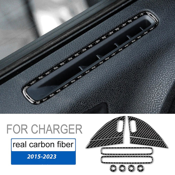 Dodge Challenger (2015-2023) Carbon Fiber Door Pillar Trim - FSPE