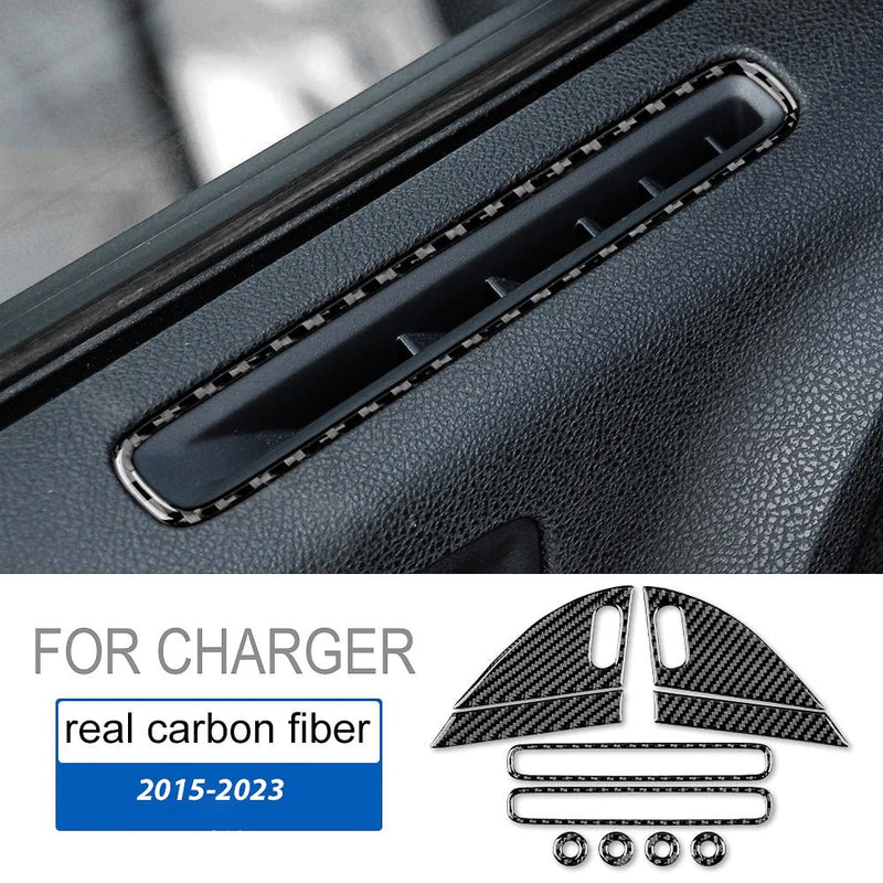 Load image into Gallery viewer, Dodge Challenger (2015-2023) Carbon Fiber Door Pillar Trim - FSPE
