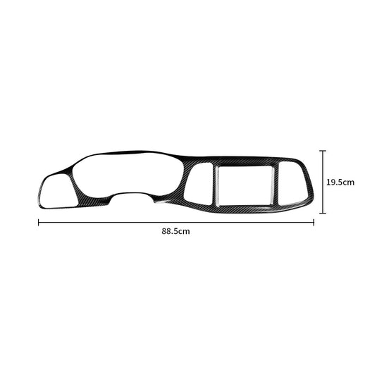 Dodge Challenger (2015-2023) Carbon Fiber Full Covered Dashboard Trim Kit - FSPE