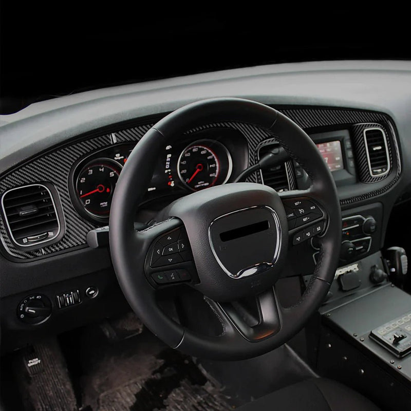 Load image into Gallery viewer, Dodge Challenger (2015-2023) Carbon Fiber Full Dashboard Trim Kit - FSPE
