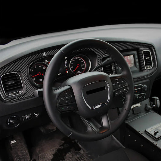 Dodge Challenger (2015-2023) Carbon Fiber Full Dashboard Trim Kit - FSPE