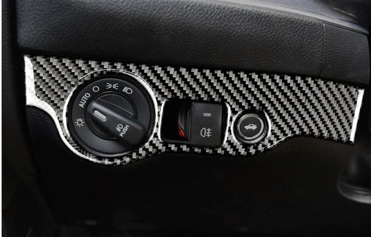 Dodge Challenger (2015-2023) Carbon Fiber Headlight Control Trim - FSPE