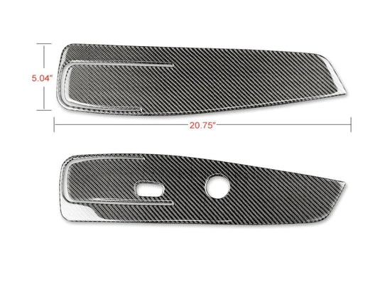 Dodge Challenger (2015-2023) Carbon Fiber Seat Side Panel Trim Cover - FSPE