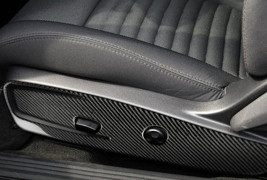 Dodge Challenger (2015-2023) Carbon Fiber Seat Side Panel Trim Cover - FSPE