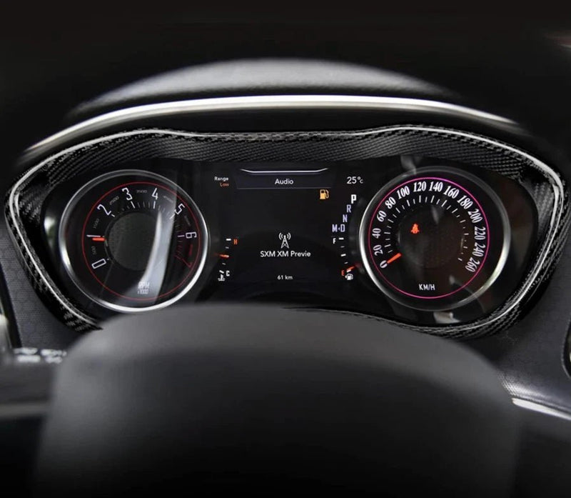 Load image into Gallery viewer, Dodge Challenger (2015-2023) Carbon Fiber Speedometer Insert - FSPE

