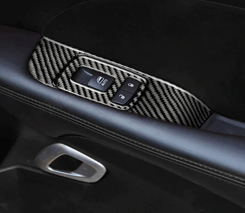 Load image into Gallery viewer, Dodge Challenger (2015-2023) Carbon Fiber Window Control Trim - FSPE
