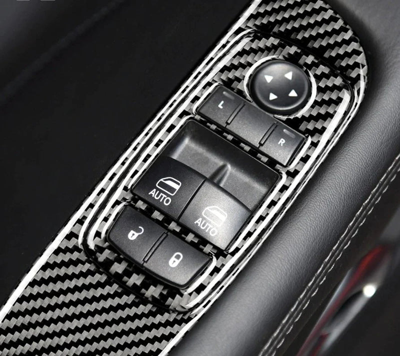 Load image into Gallery viewer, Dodge Challenger (2015-2023) Carbon Fiber Window Control Trim - FSPE
