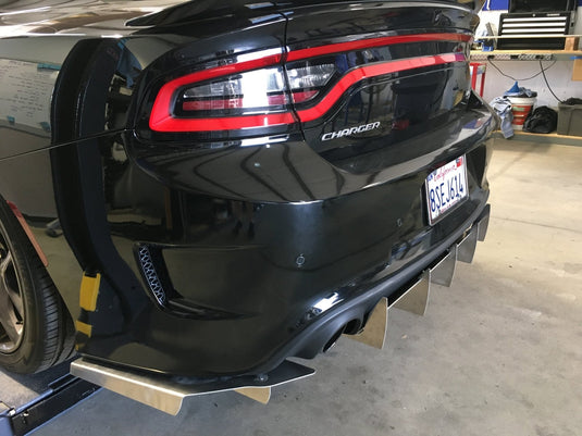 2015-2022 Dodge Charger Scatpack/ Hellcat/Daytona Rear Diffuser V5