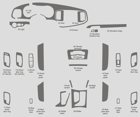 Dodge Charger (2015-2023) Carbon Fiber Full Trim Kit - FSPE