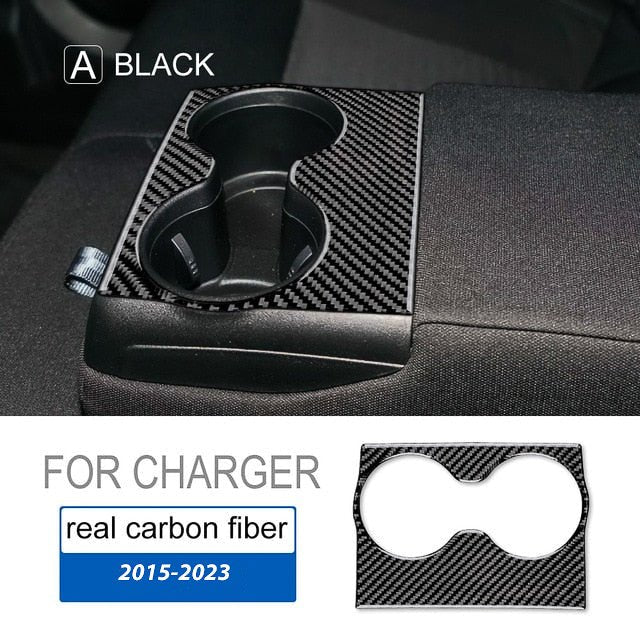 Load image into Gallery viewer, Dodge Charger (2015-2023) Carbon Fiber Rear Center Armrest Trim - FSPE
