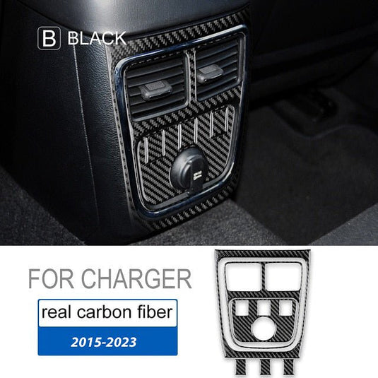 Dodge Charger (2015-2023) Carbon Fiber Rear Center Outlet Trim Kit - FSPE
