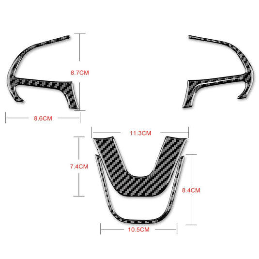 Dodge Charger (2015-2023) Carbon Fiber Steering Wheel Trim - FSPE