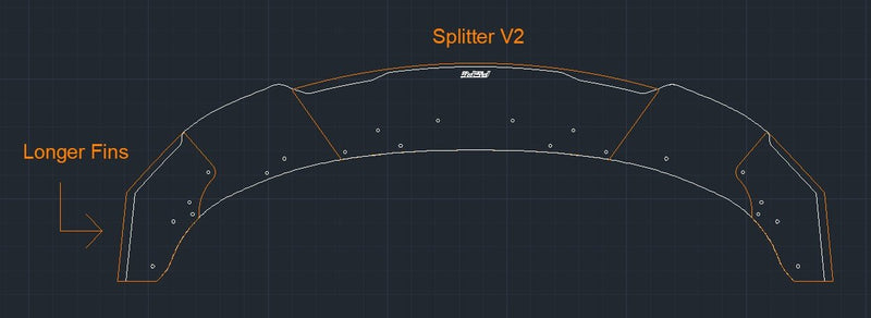 Load image into Gallery viewer, Dodge Charger SP/SRT/HELLCAT (2015-2019) Splitter V2 - FSPE
