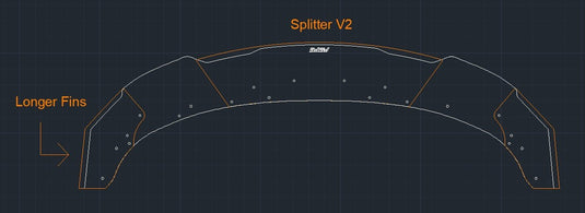 Dodge Charger SP/SRT/HELLCAT (2015-2019) Splitter V2 - FSPE