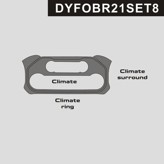 Ford Bronco (2021-2023) Carbon Fiber Climate Control Trim - FSPE