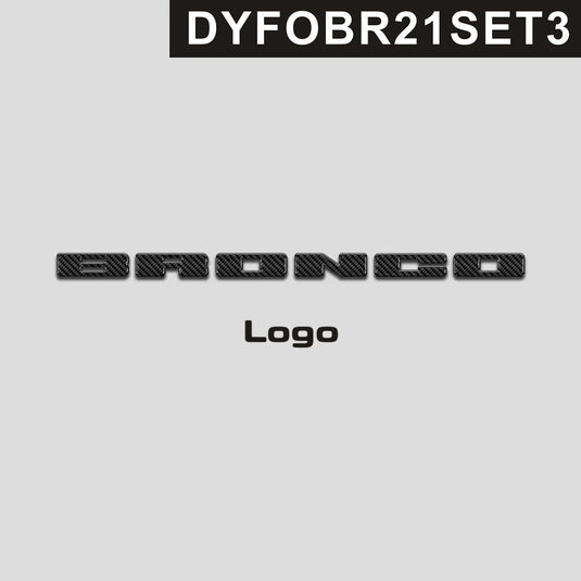 Ford Bronco (2021-2023) Carbon Fiber Dash Letters "BRONCO" - FSPE