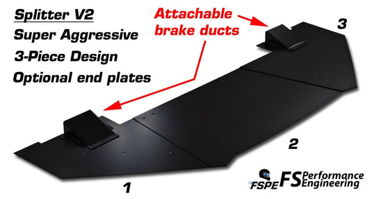 Ford Focus RS (2016-2018) Front Splitter V1 - FSPE