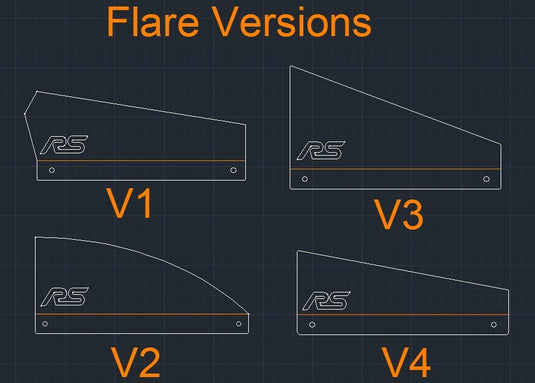 Ford Focus RS (2016-2018) Side Skirts V1 - FSPE