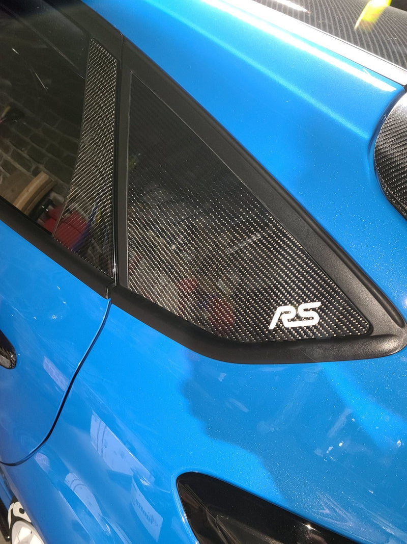 Load image into Gallery viewer, Ford Focus ST (2011-2018) / RS (2016-2018) Carbon Fiber Rear Window Covers - FSPE
