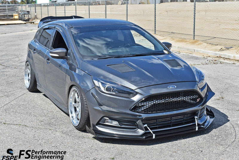 Load image into Gallery viewer, Ford Focus ST (2015-2018 Facelift) Front Splitter V2 - FSPE
