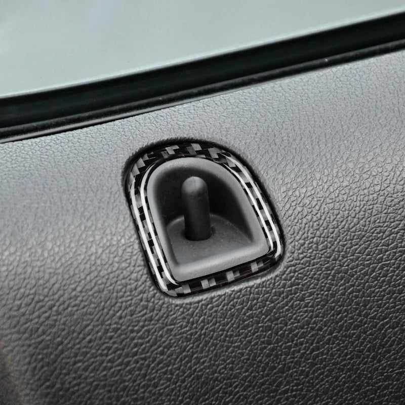 Load image into Gallery viewer, Ford Mustang (2005-2009) Carbon Fiber Door Lock Trim - FSPE
