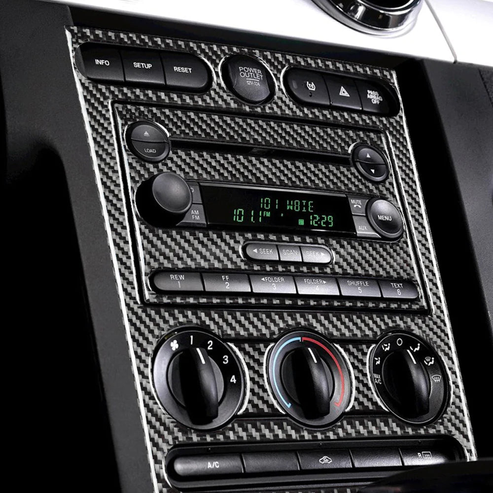 Complex Control Panel Car Ford Mustang (2005-2009) Carbon Fiber Full Multimedia Center Control P ...