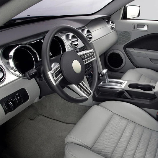 Ford Mustang (2005-2009) Carbon Fiber Steering Wheel Trim - FSPE