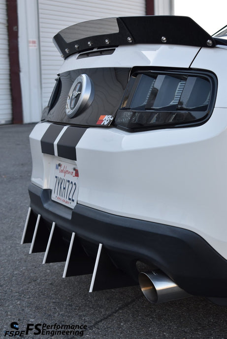 Ford Mustang (2010-2012) Rear Diffuser Fins (V6 Model) - FSPE