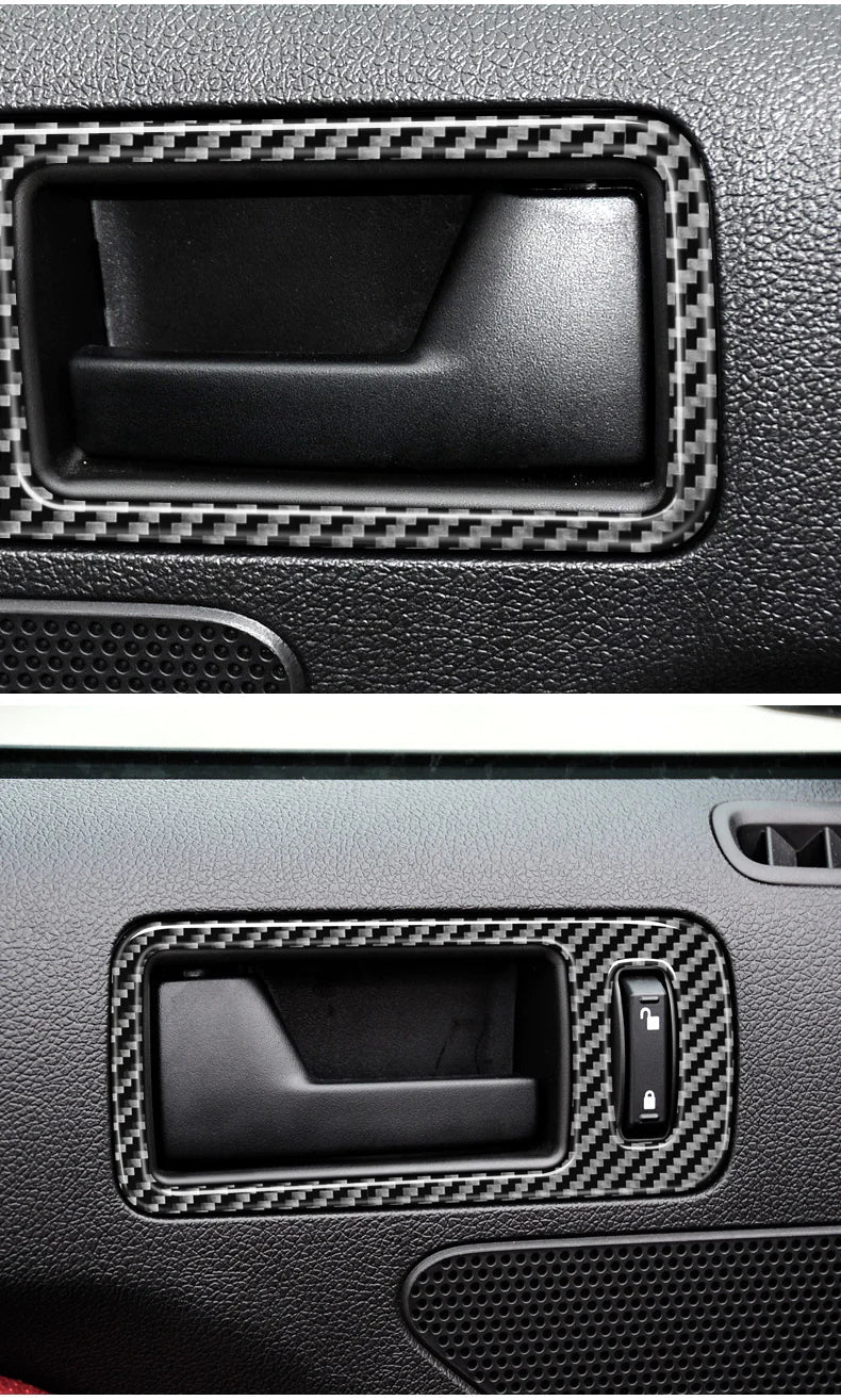 Load image into Gallery viewer, Ford Mustang (2010-2014) Carbon Fiber Door Handle Trim Kit - FSPE
