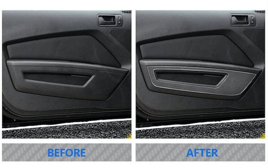 Carbon fiber on sale door panels mustang