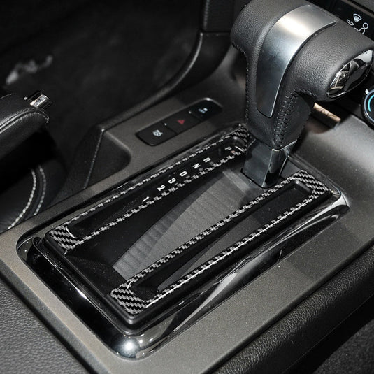 TESIN Carbon Fiber Dashboard Trim Cover For Ford Mustang 2010-2014 – Center Ring Frame