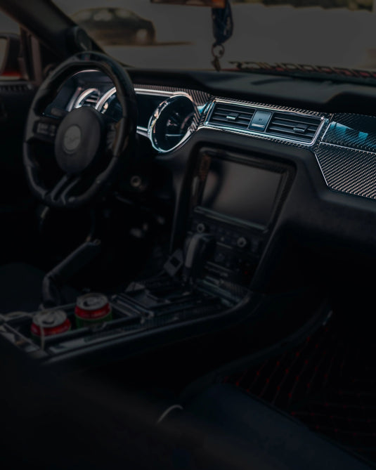 Ford Mustang (2010-2014) Carbon Fiber Full Dashboard Trim Kit - FSPE