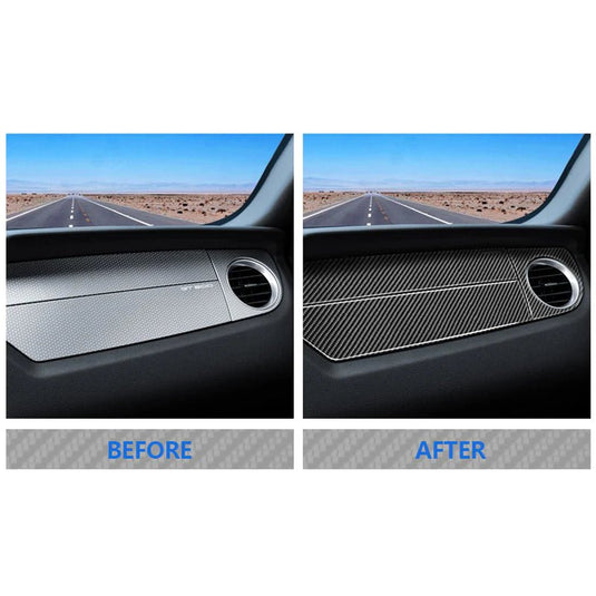 Ford Mustang (2010-2014) Carbon Fiber Full Dashboard Trim Kit - FSPE