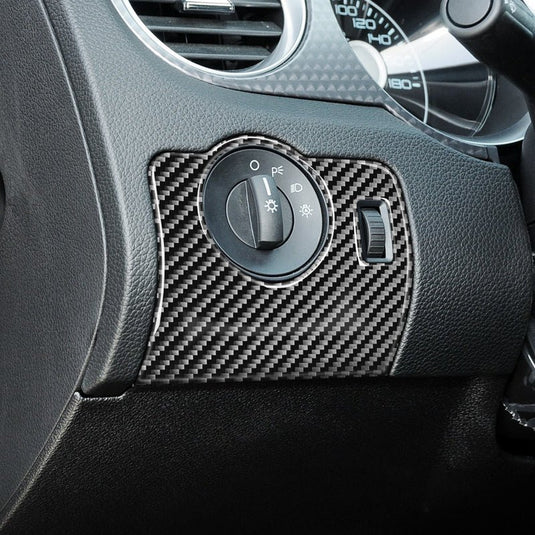 Ford Mustang (2010-2014) Carbon Fiber Headlight Control Trim - FSPE