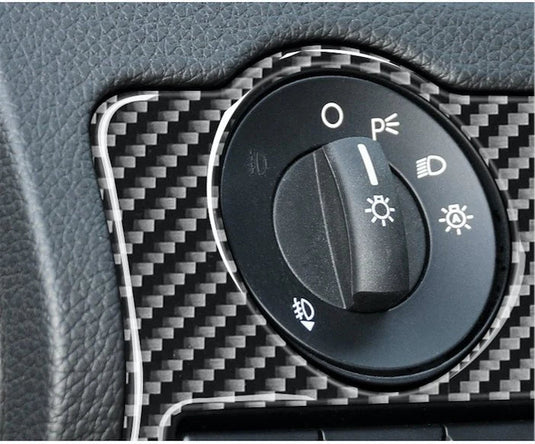 Ford Mustang (2010-2014) Carbon Fiber Headlight Control Trim - FSPE