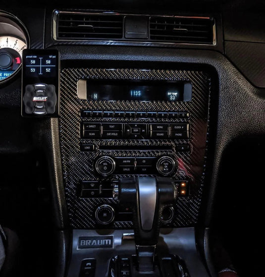 Ford Mustang (2010-2014) Carbon Fiber Multimedia Dash Trim Kit - FSPE