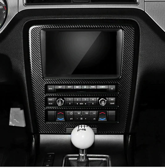 Ford Mustang (2010-2014) Carbon Fiber Navigation Multimedia Dash Trim - FSPE