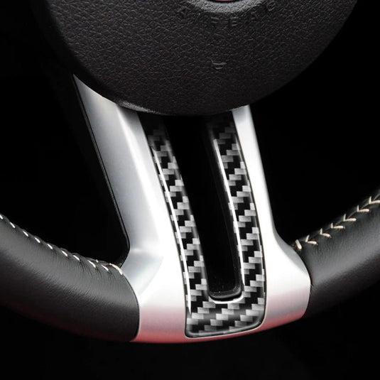 Ford Mustang (2010-2014) Carbon Fiber Steering Wheel Trim Kit - FSPE